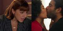 Solange (Alice Wegmann), Fátima (Bella Campos) e Afonso (Humberto Carrão) de Vale Tudo  Foto: Reprodução/Globo / Contigo