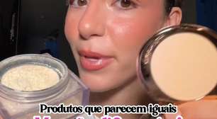 Produtos que parem iguais, mas são diferentes