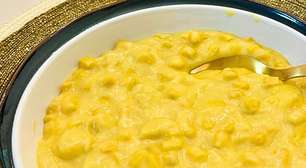 Creme de milho com queijo: cremosidade extra em um clássico