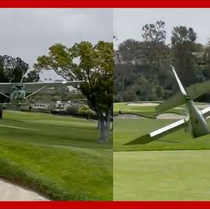 Avião de pequeno porte faz pouso forçado em famoso campo de golfe nos EUA; veja